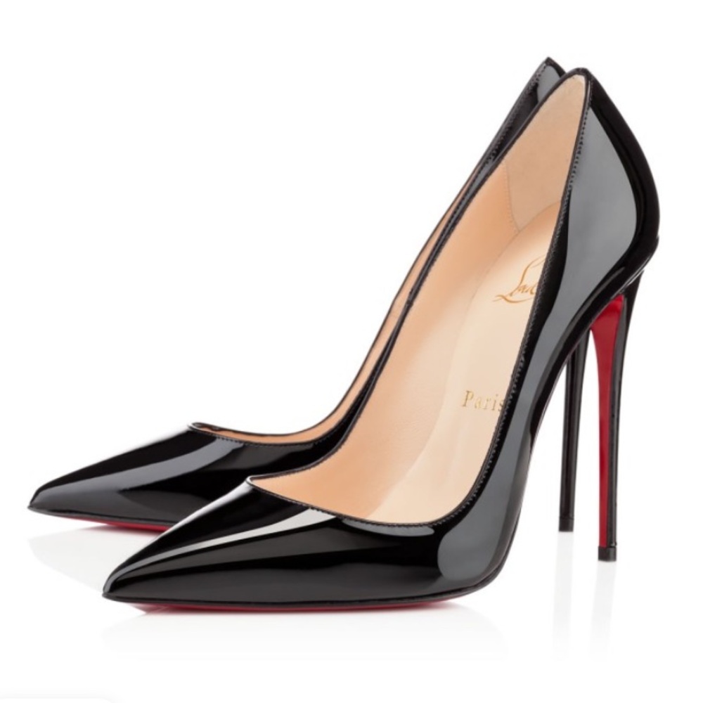 Christian Louboutin Women So Kate 120 Patent Leather Pump Black 36.5 Party Euc